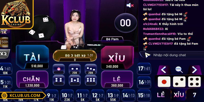 Hướng dẫn chơi tài xỉu KCLUB với cách đặt cược